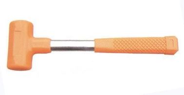 オレンジ死んだ打撃のハンマー、ゴム製ハンマーの木槌管状シャフトの容易な操作