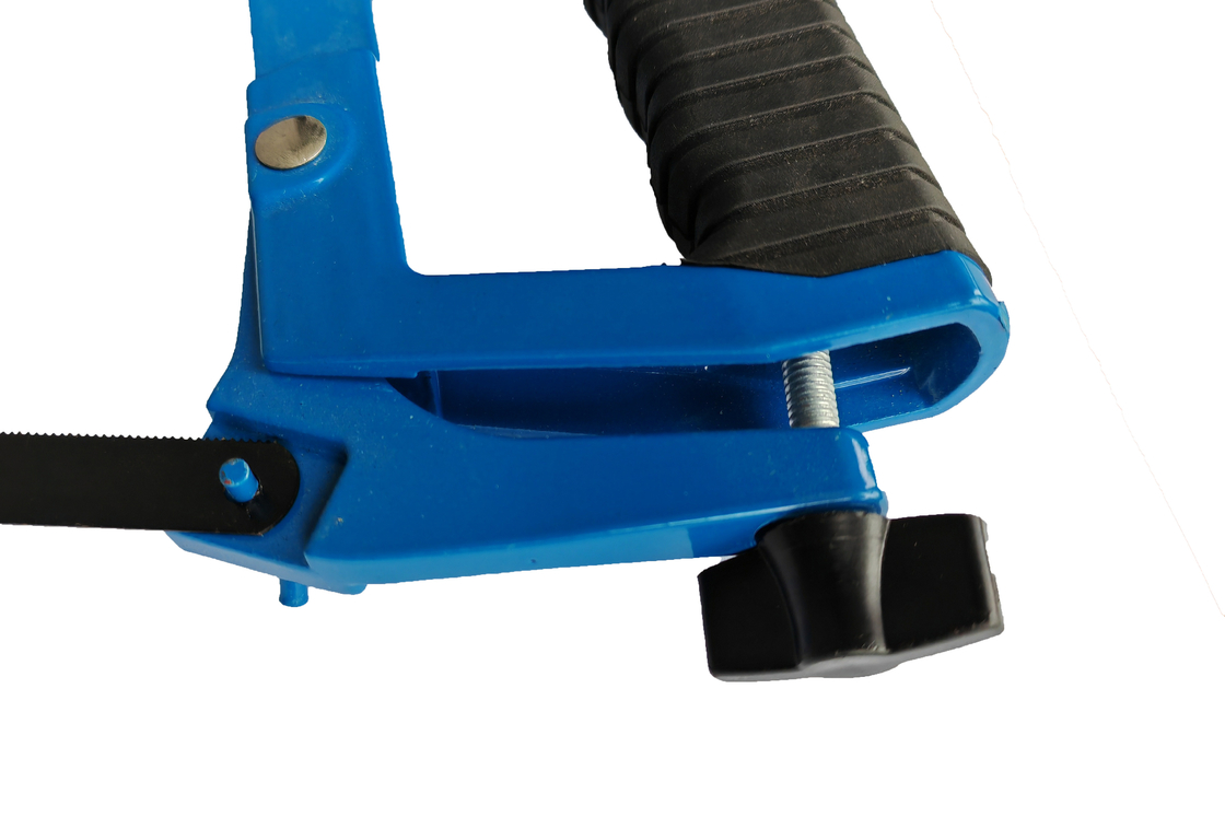 バイメタルHSSの刃の鋼鉄24 TPIのが付いている調節可能な弓のこフレーム12&quot;は高圧及びAlの合金90°の垂直および45°を提供する