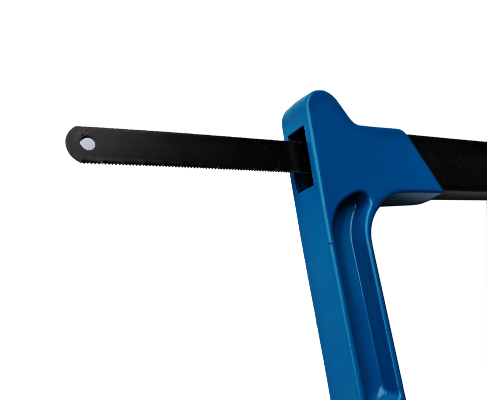 バイメタルHSSの刃の鋼鉄24 TPIのが付いている調節可能な弓のこフレーム12&quot;は高圧及びAlの合金90°の垂直および45°を提供する