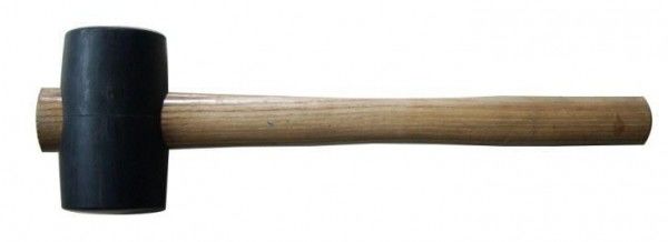 オイルの抵抗力がある黒いゴム製木槌、木のハンドルのハンマーの非スパーク