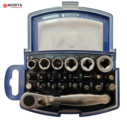 購入 スクリュードライバーとソケット & ビットセット 1/4 