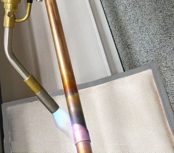水道設備 多層溶接マット 290*200mm 燃焼阻害 適したアルミ・シリコン繊維